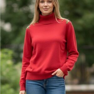 Van Heusen Red Turtleneck Sweater